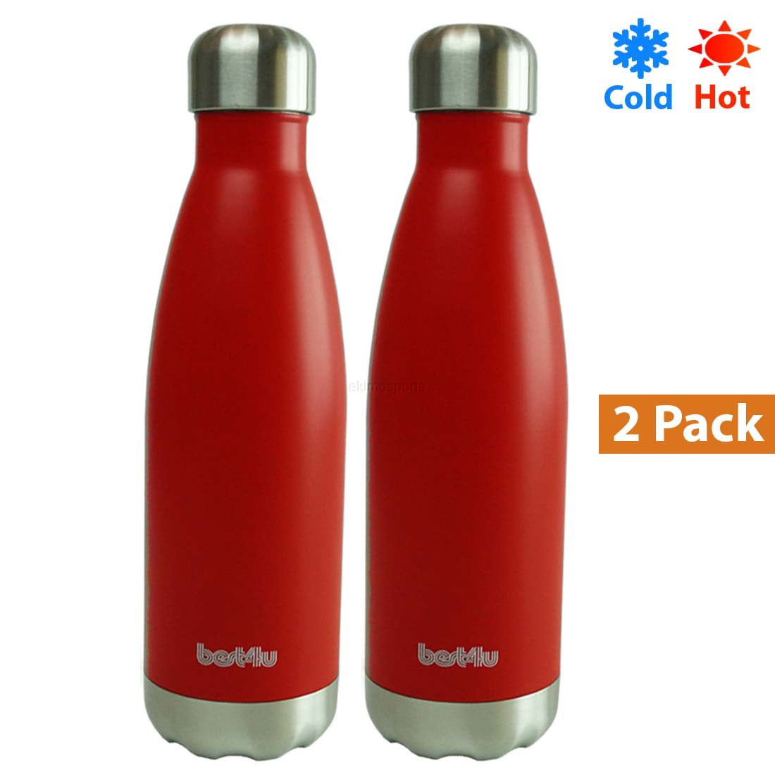 Vacuum Double Wall Stainless Steel Insulated Flasks Bottle Thermos Water 500ML 