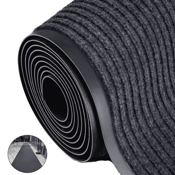 IAJXWI Commercial Carpet Runner, 3 x 10 ft Rubber Backed Utility Rug, Heavy Duty Large Floor Mat for Entrance Hallway Kitchen Indoor Outdoor