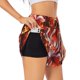 thumbnail image 1 of Balery Red Sun Flame Fox Pantalones cortos deportivos para mujer con forro y dos bolsillos, elásticos, para entrenamiento, gimnasio, yoga-XX-Large, 1 of 7