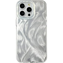 Luxury Pearl White Glitter Phone Case Compatible with iPhone 12 Pro Max Aesthetic Cover Mother-of-Pearl Sparkle Shiny Slim Protective Girls Women 12promax 6.7" Cases(Case ONLY)