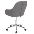 thumbnail image 2 of Cortana Home and Office Mid-Back Chair in Black Fabric, 2 of 7