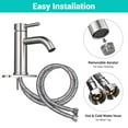 thumbnail image 4 of Aquaterior Single Handle Bathroom Vessel Faucet Basin Tap with Pop-up Drain, 4 of 11