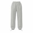thumbnail image 4 of Sweatpants for Women Trendy Elastic Waist Cinch Bottom Lightweight Joggers Baggy Fit Jogger Pants,Adjustable Ankle Drawstring,Straight Leg Loose Trackpants,Fall Winter Casual Trousers with Pockets, 4 of 7