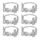 thumbnail image 1 of Juego de soporte de anillo para servilleta metálico, hebillas del alfabeto, decoración de mesa para boda, fiesta, Navidad, Acción de Gracias, 6 uds., 1 of 2