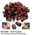 thumbnail image 4 of 60pcs 12,5mm * 12.5mm 60- 600grit Bandes de Ponçage + 2pcs 1/2" Mandrin en Caoutchouc, 4 of 6