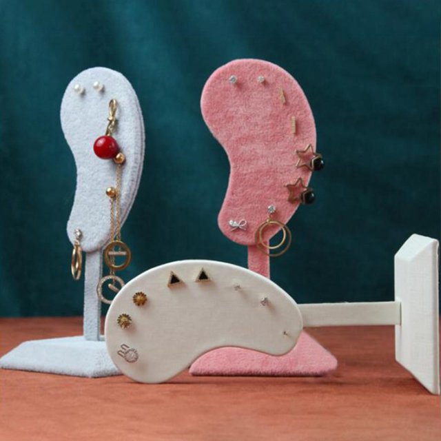 Soporte Organizador en Forma de Oreja Macarena 3 Soportes 8 Agujeros para Pendientes
