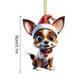 thumbnail image 6 of Harliver Christmas 3D Dog Pendant Decorative Hanging, Decorations for Xmas Tree Car Backpacks, Cute DIY Funny Dog Printing Acrylic Puppy Pendants Halloween Home Party, Dog Lovers Gift Idea Xmas Decor, 6 of 6