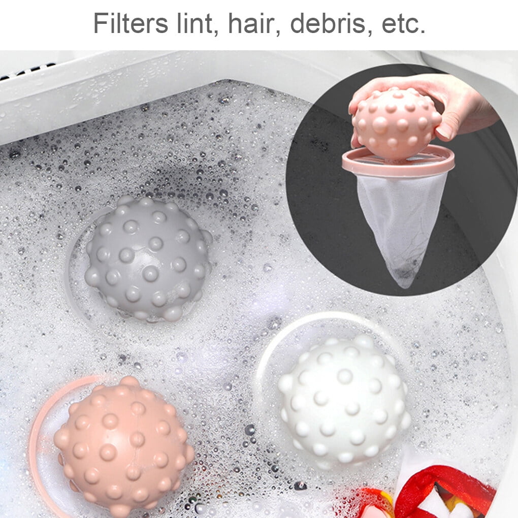 Laundry Lint Catcher Universal Dirt-proof Filter Mesh Bag Multiuse Washer  Lint Trap Net Pouch Hair Remover Cleaning Laundry Ball