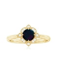 thumbnail image 4 of Rosec Jewels Vintage Inspired Ring for Women, Black Opal Ring with Diamond - AAA Quality, 10K Yellow Gold, US 12.00, 4 of 10