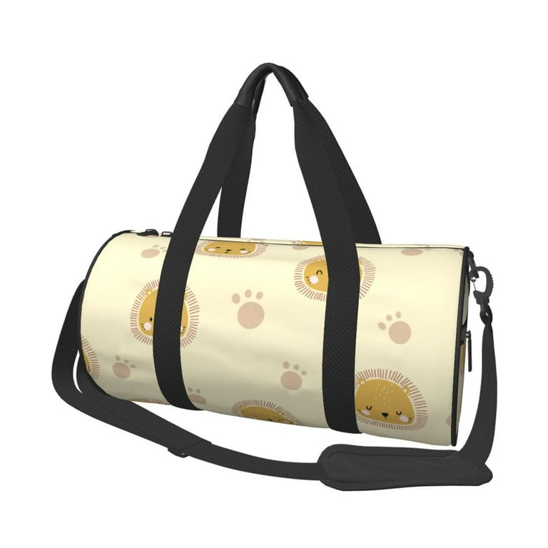 ZICANCN Cute Lion Unisex Large Duffle Bag for Travel Sports Tote Gym Bag Airplane Weekenders Bags for Women Men