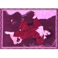 thumbnail image 1 of Ahgly Company Indoor Rectangle Persian Pink Traditional Area Rugs, 7' x 10', 1 of 4