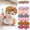 Coffee, variant on Yoyauz Newborn Baby Girl Headband Bow Mesh Baby Headband Girls Spring/Summer 0-36 Months