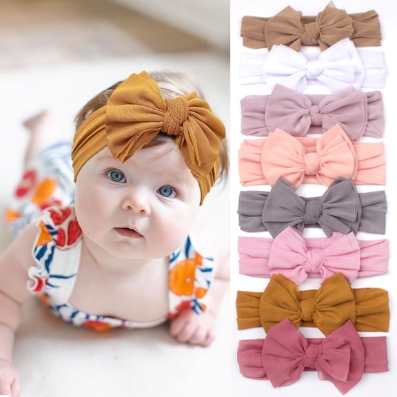 Yoyauz Newborn Baby Girl Headband Bow Mesh Baby Headband Girls Spring/Summer 0-36 Months(1PC)