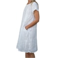 thumbnail image 1 of Bigersell Robes et Robes de Soirée Robe pour Femme Ample à Col Rond avec Poche en Coton et Lin Robe à Manches Courtes Robe pour Invitée de Mariage Femme Robe Soleil Régulière Robes, Style 33164, Blanc G, 1 of 9