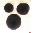 thumbnail image 3 of 3pcs Hair Donut Bun Maker Sponge Hair Styling Tools Hairdressing Accessories (Coffee), 3 of 7