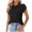 Black, variant on WHEANG 2026 Trendy Womens Summer Tops Crew Neck T-Shirt Classic Short Sleeve Basic Tee Soft Casual Everyday Tops Breathable Comfort Shirts Outfits Womens T Shirts Loose Fit Size S Pink