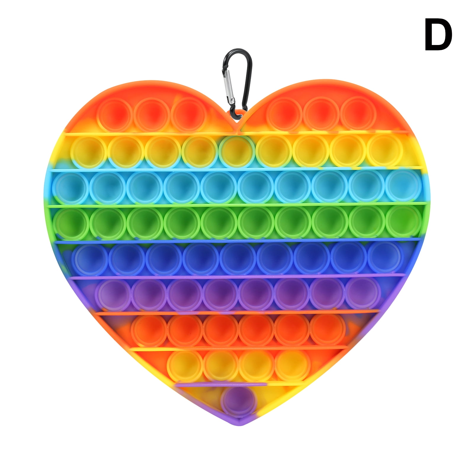 Push Pop Bubble Fidget Sensory Toy for Stress Anxiety Relief Rainbow Color  Logical Training Toy Key Chain Bubble Toy - Walmart.com