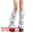 thumbnail image 5 of Aellinatey Shinning Holographic Leg Cover Socks Punk Flared Baggy Leg Warmer Streetwear, 5 of 11