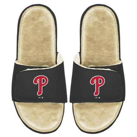 

Men s ISlide Black/Tan Philadelphia Phillies Faux Fur Slide Sandals