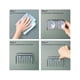 thumbnail image 4 of Estante de esponja de hierro sin perforaciones Estante de drenaje de piscina para el hogar Estante de almacenamiento de mesa Estante de fregadero Suministros de cocina., 4 of 5