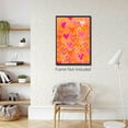 thumbnail image 5 of Funky Heart Watercolor Poster Canvas Wall Art for Home/Office/Bedroom Decor - Heart Love aesthetics Teen girl Pink Orange Living Room Decoration Prints 12x16in Unframed, 5 of 18
