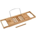 thumbnail image 1 of 1Pc Extendable Bamboo Bathtub Rack Shelf Bathroom Shower Tub Book Reading Tray Stand, 1 of 10
