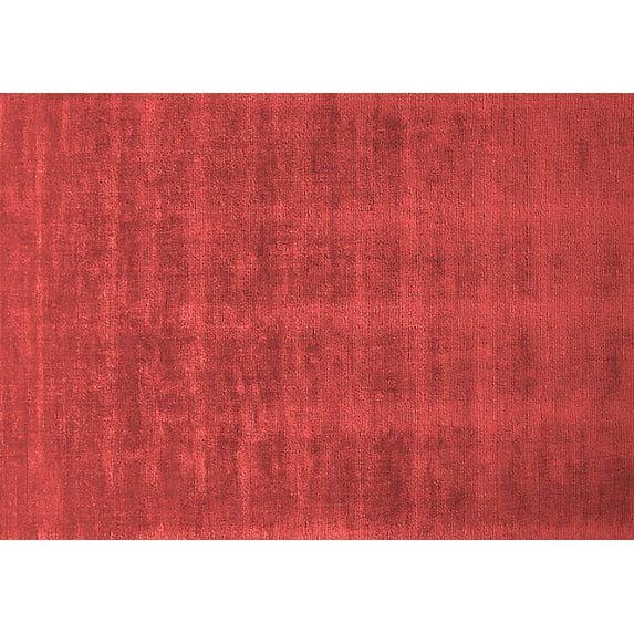 Ahgly Company Indoor Rectangle Solid Red Modern Area Rugs, 2' x 5'