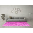 thumbnail image 3 of Ahgly Company Indoor Rectangle Abstract Pink Modern Area Rugs, 2' x 4', 3 of 4