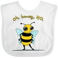 thumbnail image 3 of Inktastic Oh, Honey, No... Cute Bee Boys or Girls Baby Bib, 3 of 4