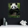 thumbnail image 5 of COMIO  Canvas Print Wall Art Giant Panda Chewing on Bamboo Shoot Animals Wildlife Photography Modern Art Tropical Scenic Relax/Calm Colorful for Living Room, Bedroom, Office, 5 of 5