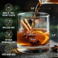 thumbnail image 3 of Bravario Unbreakable Plastic Whiskey Glasses, 12.5 oz Tritan Old Fashioned Rocks, Set of 4, 3 of 6