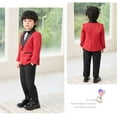 thumbnail image 7 of TAIAOJING Toddler Business Suits Coat 3PCS Outfits Sets Tuxedo Set Kids Suit For Boys With Pants Bowtie Set Slim Cute 12-18M, 7 of 7