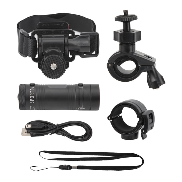 Grabadora De Conducción DVR, Grabadora De Vídeo, Cámara De Acción Impermeable 1080P FULL HD, Cámara De Montaje En Casco, Para Bicicleta, Grabadora Al Aire Libre, Motocicleta,