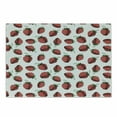 thumbnail image 1 of Botanic Cutting Board, Vibrant Hand Drawn Strawberry Pattern Fresh Summer Fruit Design, Decorative Tempered Glass Cutting and Serving Board, Small Size, Fern Green White Red, by Ambesonne, 1 of 1