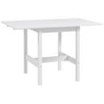 thumbnail image 1 of HOMCOM Foldable Dining Table, Drop Leaf Table with Solid Wood Frame, 1 of 10