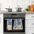thumbnail image 4 of Yayeee 100% Cotton Hand Towels for Bathroom 16" x 28" Soft Absorbent Kitchen Towel, Floral Window, 4 of 7