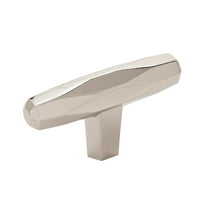 Amerock St. Vincent 2-1/2 in. (64mm) Length Satin Nickel Cabinet Knob
