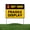Fragile Displays – Do Not Touch!, variant on Slippery Surfaces – Watch Your Step! Yard Sign by DC | 24"x18" Double Sided Trade Show Garden Sign with 13” Metal Stakes | Waterproof Signs for Lawn, Patio, Sidewalk & House | Set of 1 | Made in USA