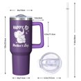 thumbnail image 3 of 1pc New Mom 40oz Tumbler with Straw & Handle - Insulated Stainless Steel Cup | Holiday Gift for Man Women (Christmas, Valentine's, Birthday), 3 of 5