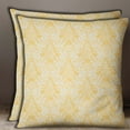 thumbnail image 4 of S4Sassy 2 Pcs Yellow Square Floral Damask Print Cotton Poplin Sofa Cushion Cover-12 x 12 Inches, 4 of 7