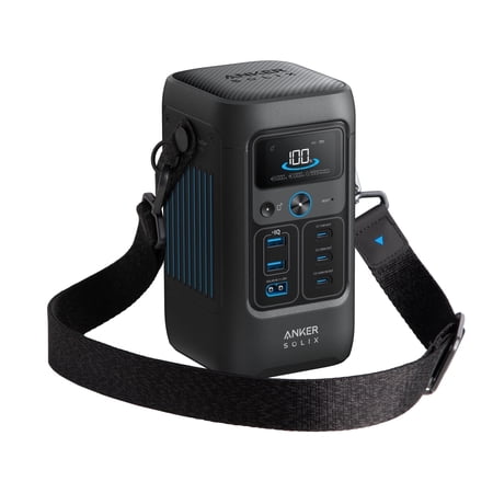 Anker SOLIX C200X DC Portable Power Station, 200W Solar Generator, 192Wh LiFePO4 Battery, for Outdoor Camping, Traveling, and Emergencies