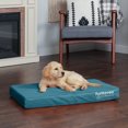 thumbnail image 4 of FurHaven Pet Products Indoor/Outdoor Oxford Full Support Orthopedic Deluxe Mattress Pet Bed for Dogs & Cats - Deep Lagoon, Medium, 4 of 11