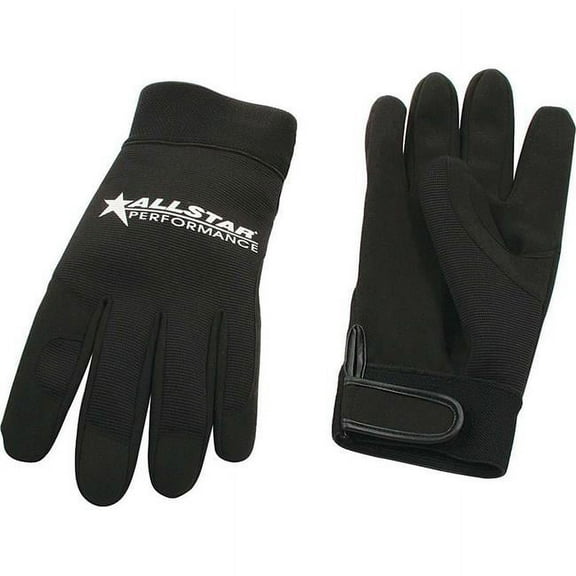 Allstar Performance Gloves - Shop - Nylon - Black - Large - Pair ALL99941