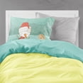 thumbnail image 2 of Brown Maltese Snowman Christmas Fabric Standard Pillowcase, 2 of 2