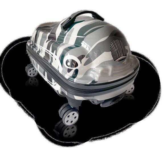 TUCCI Italy DASHMOBILE 20" Kids Travel Suitcase - Gray Camo