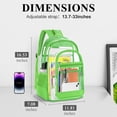thumbnail image 2 of Mochila KIMNERPU PVC transparente verde transparente de gran capacidad, 2 of 7