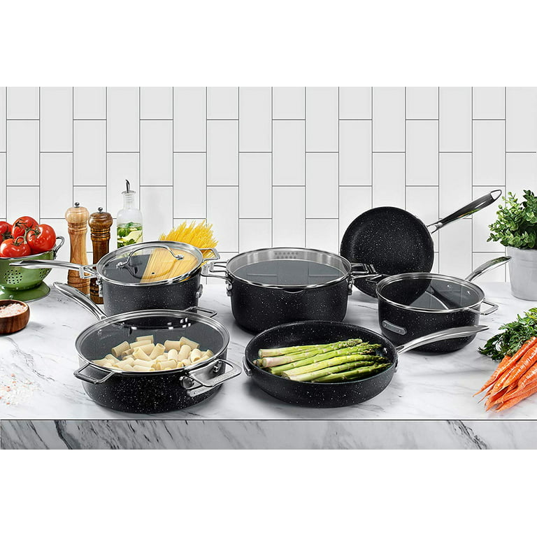 Granite Stone Pots and Pans Set, 10 Piece Complete Cookware Set