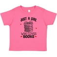 thumbnail image 3 of Inktastic Just a Girl Who Loves Books Girls Baby T-Shirt, 3 of 5