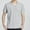 Gray, variant on COSFO Solid Men's T-Shirts Short Sleeve V Neck Casual Tops Cotton Loose Pullover Men's Classic T-Shirt