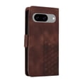 thumbnail image 4 of ELEHOLD For Google Pixel 8 Leather Wallet Phone Case, Embossed Diamond Folio Flip Cover, Card Holder Cash Slot, Stand Support, Wrist Strap Lanyard -Coffee, 4 of 11